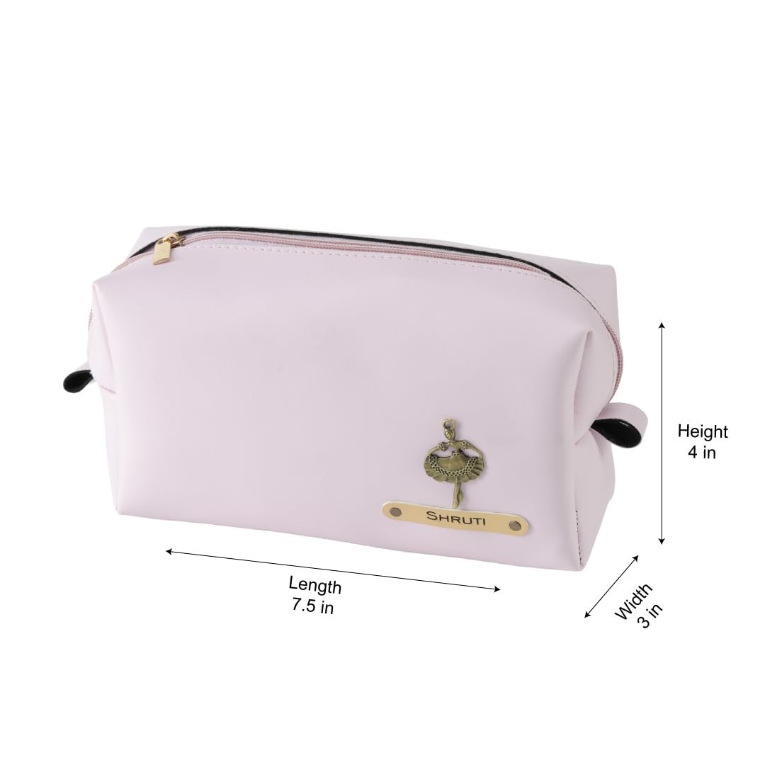 AICA Personalized Name & Charm Leather Travel 4pcs Gift Set Combo for Men & Women | Customized Travel Accessories Hamper | Gifts for Family and Friends | Gift for Girls & Boys (Purple)