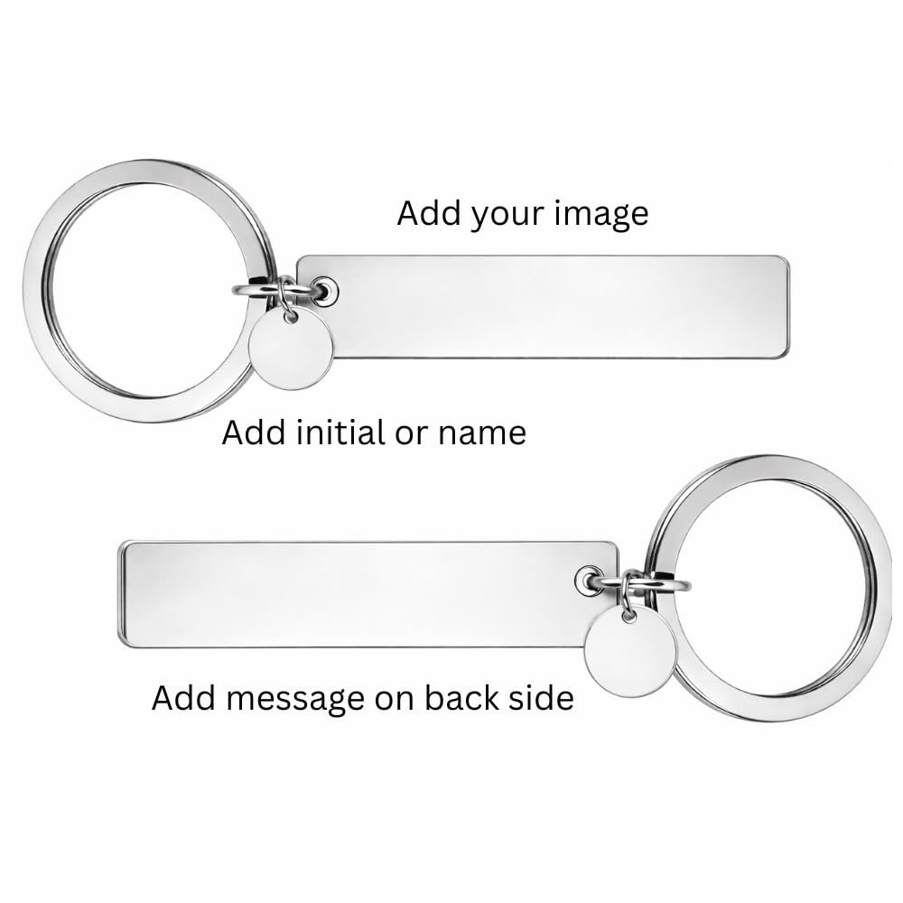 Personalized Photo Keychain - Custom Laser Engraved Eye/half face Picture Keychain for Men & Women, High-Definition Portrait Keyring, Anniversary & Birthday Gift for Boyfriend/Husband Girlfriend