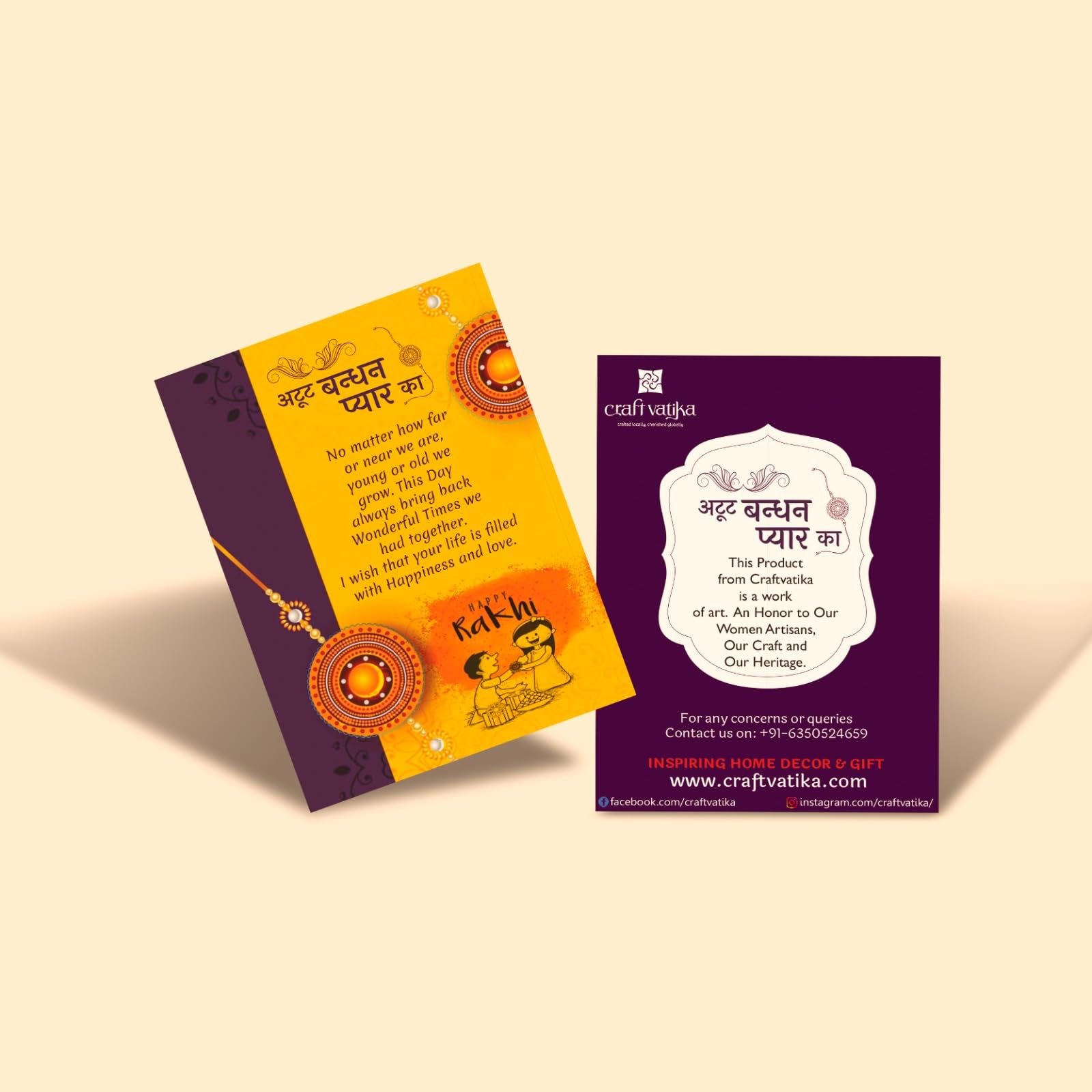 Set of 4 Rakhi Gift Combo for Brother with Chocolate Gifts Hamper, 4 Rakhi Combo Set For bhaiya Bhabhi Kids, Rakshabandhan Bhai Bhabhi Hamper Greeting Card,Tilak Set
