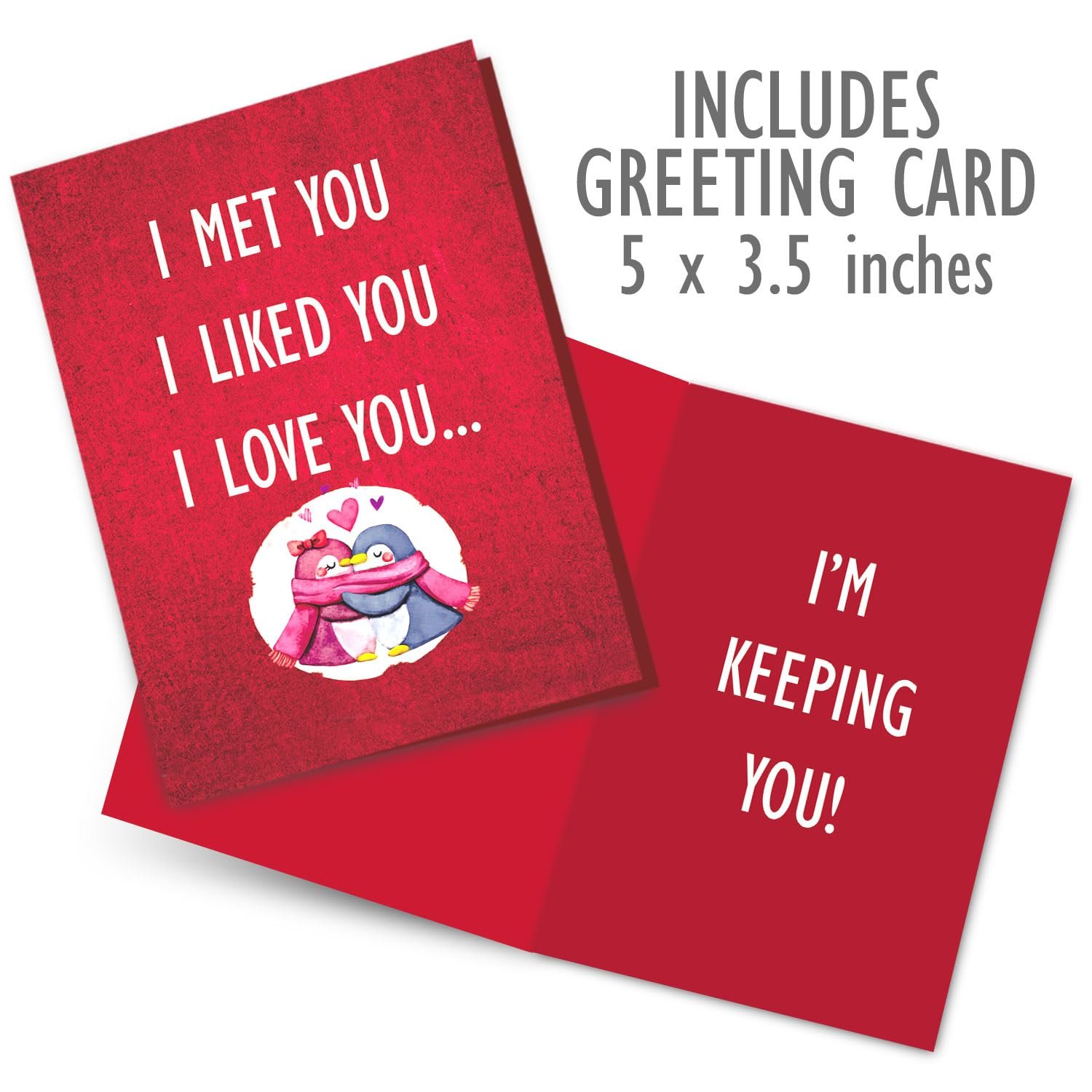 exciting Lives -Romantic Love Cards - Gift for Valentine's Day, Anniversary, Birthday, Sorry, Love, Romance, Care - for Girlfriend, Boyfriend, Husband, Wife - Set of 8 Cards