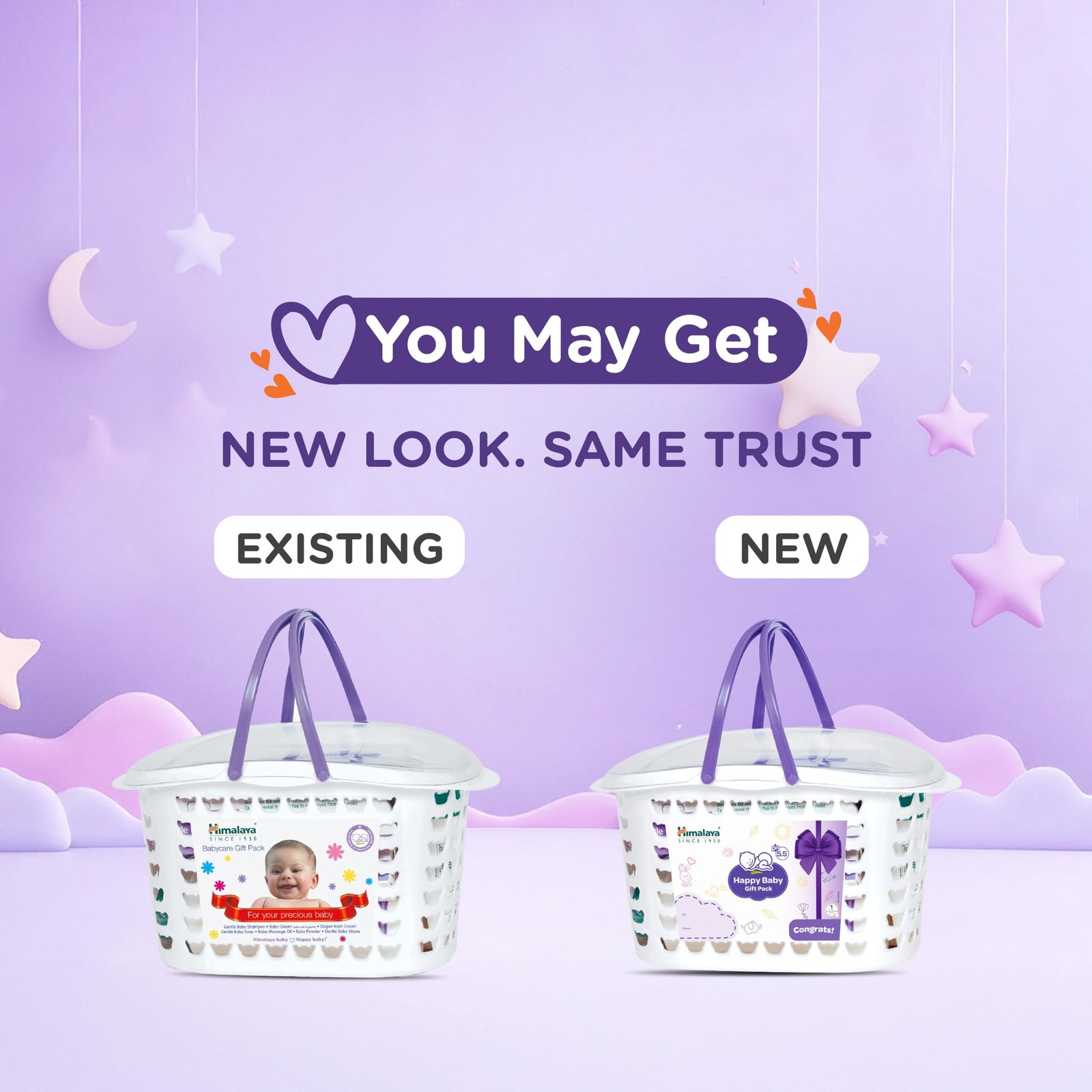 Himalaya Baby Gift Pack Basket,Pack of 1 set,white