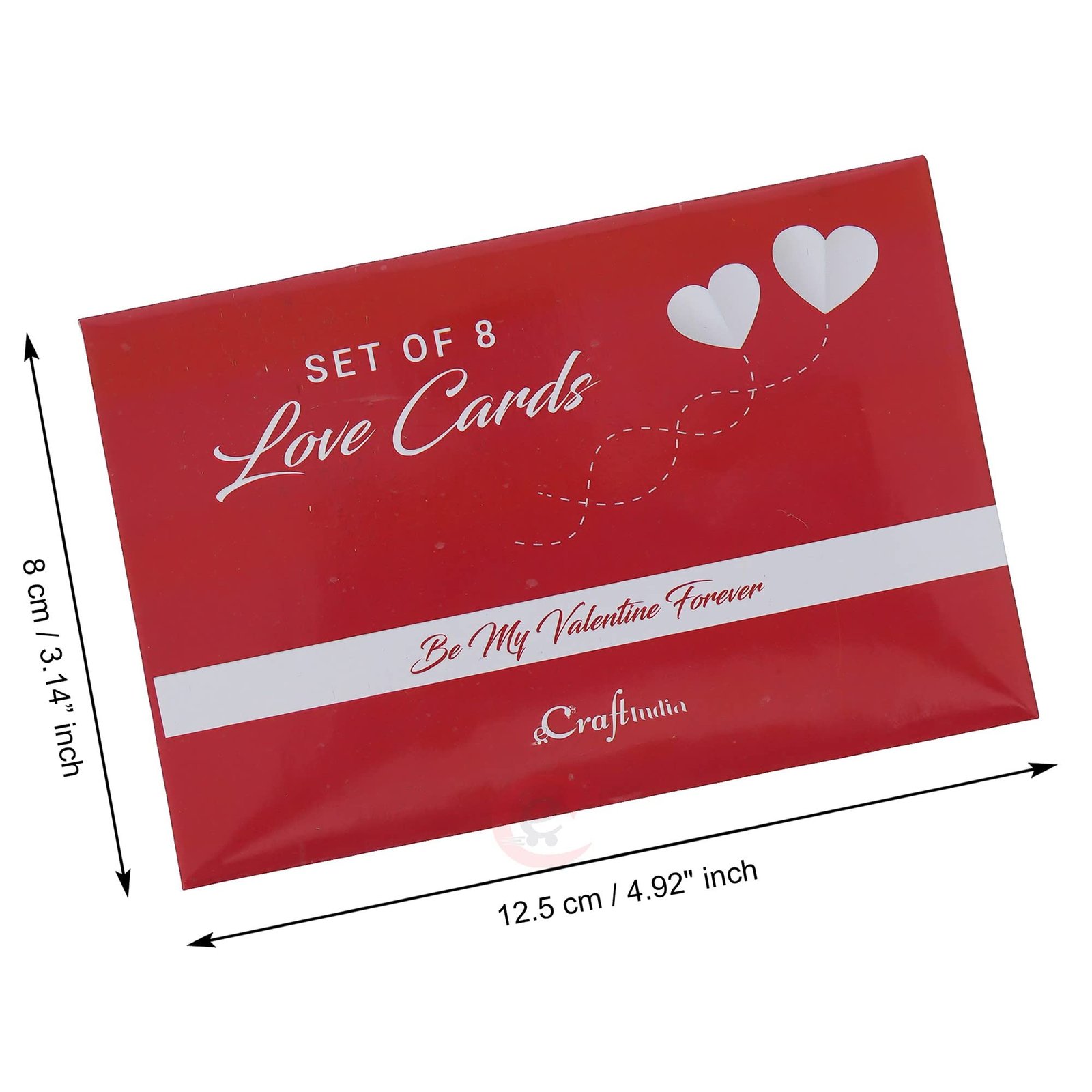 eCraftIndia Set of 8 Love Post Cards with Heartfelt Greetings Card for Valentine's Day Valentine Gift for Girlfriend Boyfriend Husband Wife Her Him | Valentine Day Decoration Items